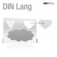 Stickerbogen DIN Lang - mit 1-3 Teile anstanzen