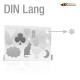 Stickerbogen DIN Lang - mit 11-15 Teile anstanzen