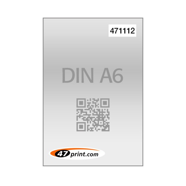 Flyer DIN A6 mit Personalisierung, Nummerierung, QR-Code