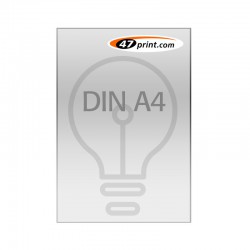 Plakat DIN A4, selbstklebende Backlit-Folie, laminiert