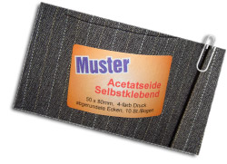 Textilaufkleber Namensschild