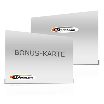 Bonuskarte quer (beschreib-/bestempelbar), beidseitig bedruckt