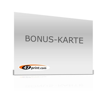 Bonuskarten quer (beschreib-/bestempelbar), einseitig bedruckt