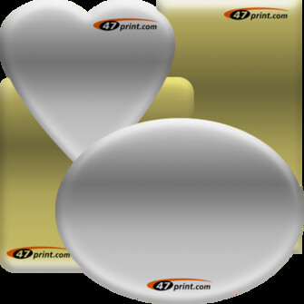 Doming Aufkleber Folie silber oder gold