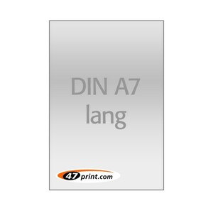 Flyer DIN A7 lang, hoch