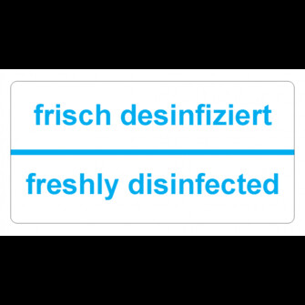 Hygiene Sticker, rückstandslos ablösbar, 80x40mm