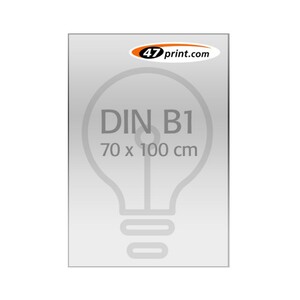 Plakat DIN B1 700x1000mm Backlit-Folie
