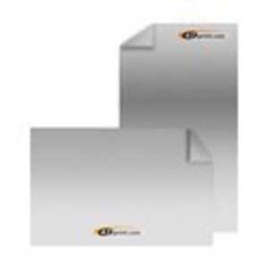 Aufkleber Papier eckig silber